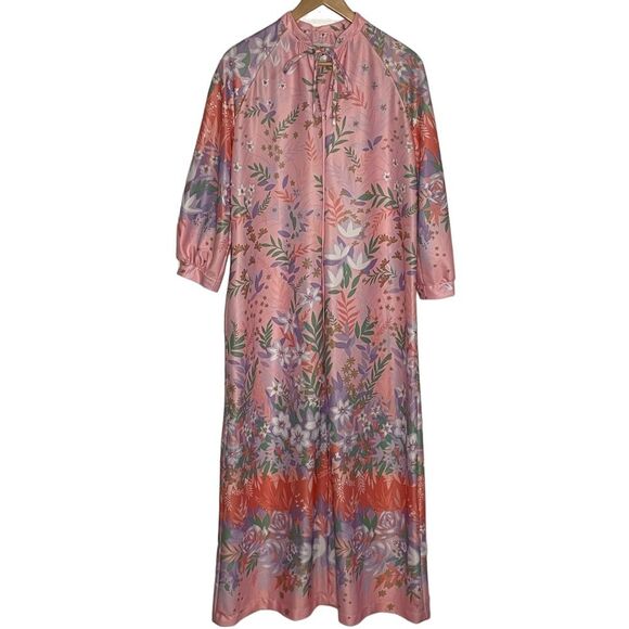 I Appel Women's Vintage Long Zipper Robe Housecoat Union Label Size Medium - Picture 1 of 10